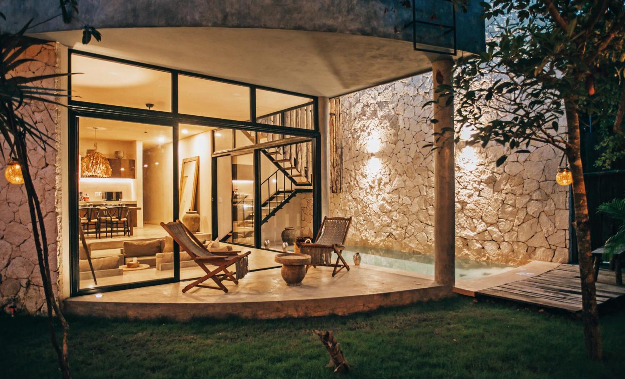 Jungle Boho Villa - Private Pool - Concierge 6B 图卢姆 外观 照片