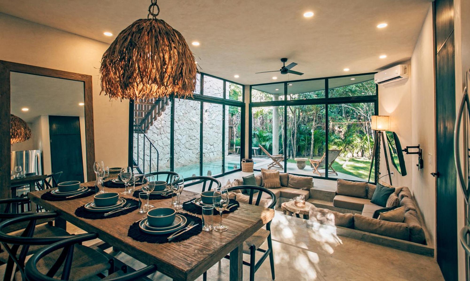 Jungle Boho Villa - Private Pool - Concierge 6B 图卢姆 外观 照片
